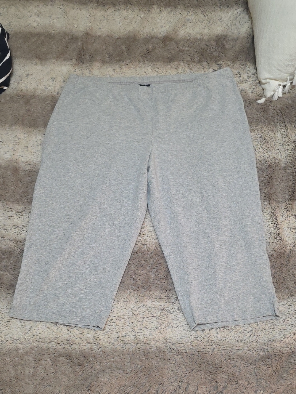 Light Gray Stretch Capris
